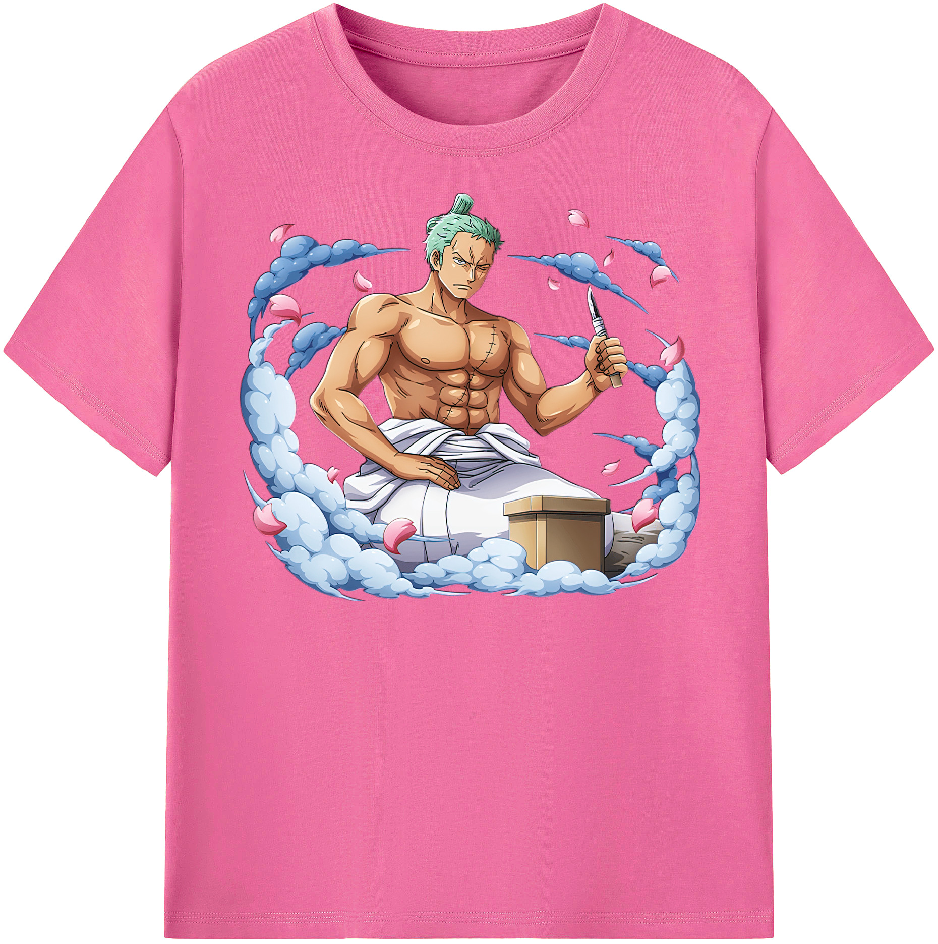 ワンピース ロロノア・ゾロ ONE PIECE Roronoa Zoro レディースカジュアルプリントTシャツ（綿100％）